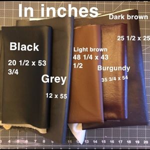 Leather fabric bundle